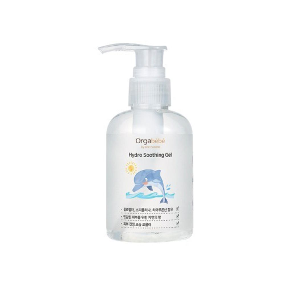 (Package Renewal) ORGABEBE Hydro Soothing Gel 150ml – Aloe Vera, Hyaluronic Acid & Hibiscus for Quick Cooling, Soothing Irritation & Deep Moisture for Baby’s Skin _ Made in KOREA  